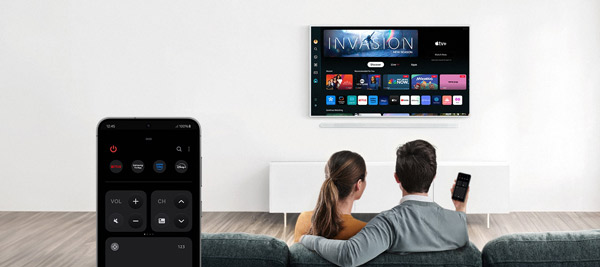 MTF Shop Samsung Klimaanlage Wärmepumpe Österreich | Volle Kontrolle im Smart Home: Nutzen Sie die Quick Remote Funktion zur Steuerung von TV und Klimatisierung für das perfekte Heimkino-Erlebnis.